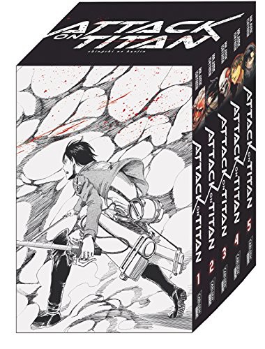 Attack on Titan - Band 1-5+Sammelschuber