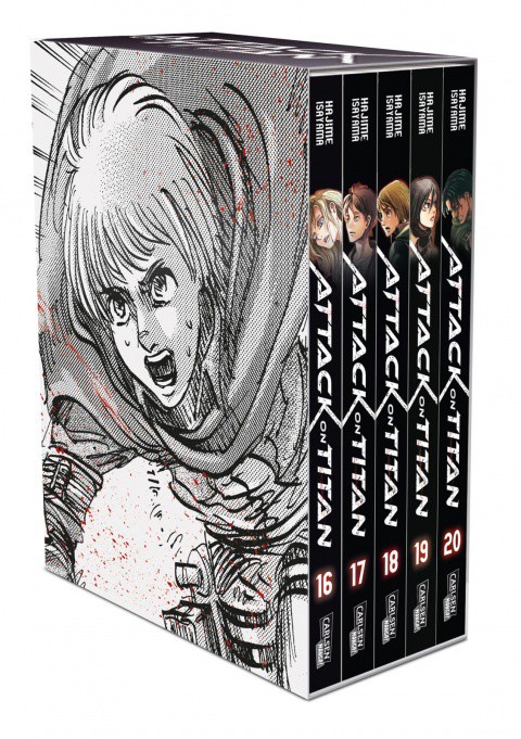 Attack on Titan - Band 16-20+Sammelschuber