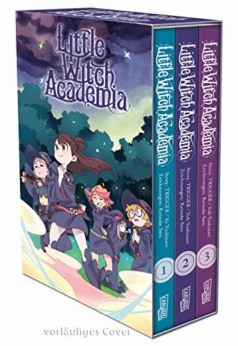 Little Witch Academia - Band 1-3+Sammelschuber(Abschlussband)