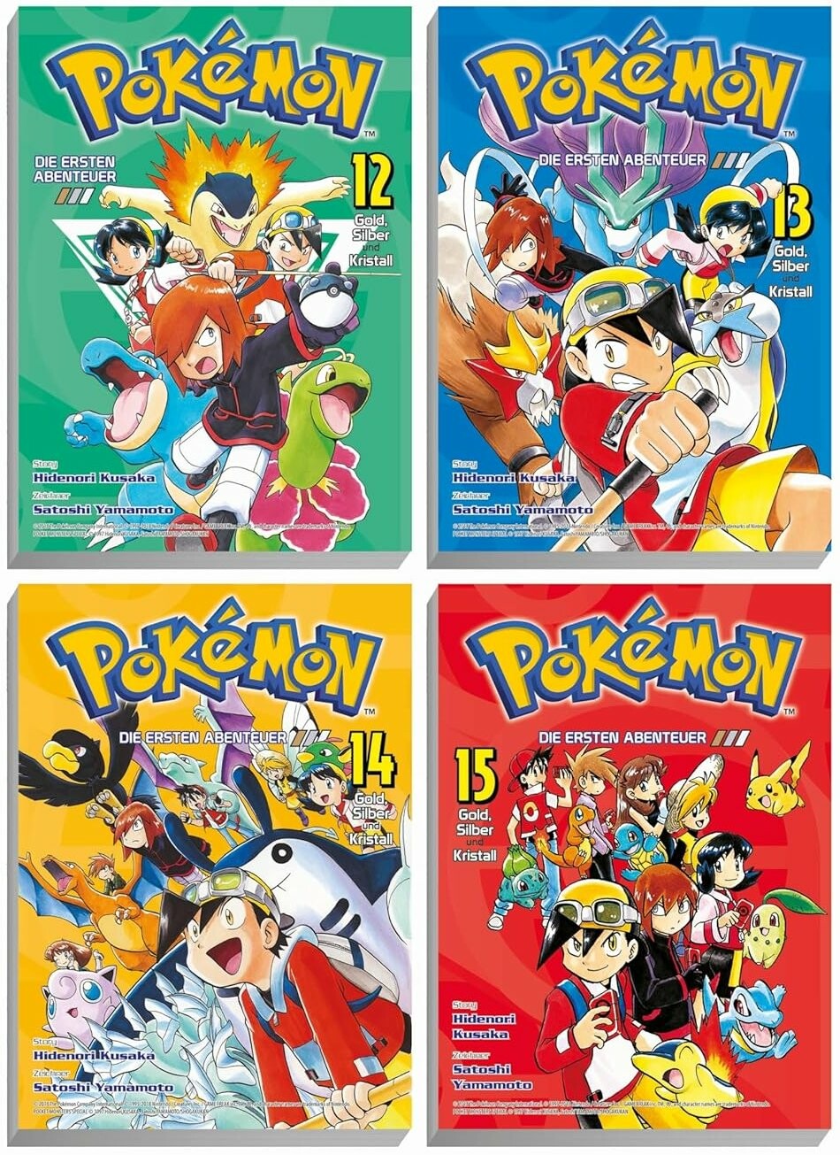 Pokémon - Manga Pack - Band 4 (Bundle 4: Gold, Silber und Kristall 2)